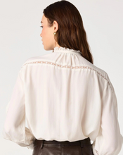Load image into Gallery viewer, Edith Eyelet Lace Trimmed Blouse