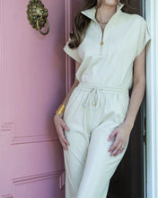 Load image into Gallery viewer, Poppy Pullover &amp; Joy Jogger Set- Sandshell Vegan Leather