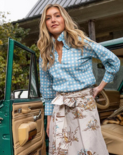 Load image into Gallery viewer, Blue Gingham Harper Estate Top