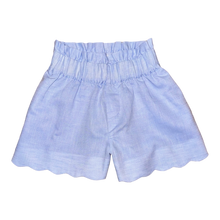 Load image into Gallery viewer, Sandlapper Shorts (Girls)– Bluffton Blue Linen