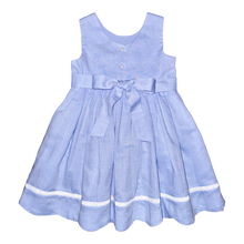 Load image into Gallery viewer, Anna Twirl Dress- Bluffton Blue Linen