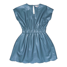 Load image into Gallery viewer, McKenna Dress- Slate Blue Leather