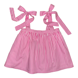 Magnolia Top (Girls) – Palm Beach Pink Stripe