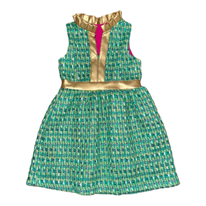 Eliza Dress- Emerald Isle Tweed