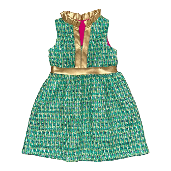 Eliza Dress- Emerald Isle Tweed