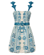 Load image into Gallery viewer, Chloe Paisley Stripe Mini Dress