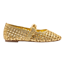 Load image into Gallery viewer, Verona New Macrame In Gold Metallic Leather