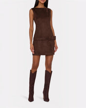 Load image into Gallery viewer, Fern Faux Suede Mini Dress