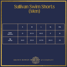 Load image into Gallery viewer, Mens Sullivan Swim Shorts - Flags &amp; Fireworks