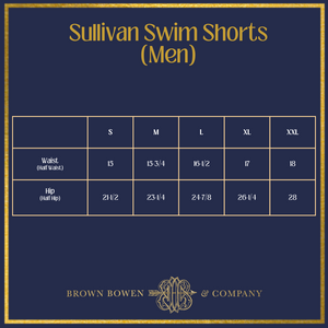 Mens Sullivan Swim Shorts - Old Point Plaid