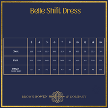 Load image into Gallery viewer, Belle Shift Dress – Palmetto Bluff Blue Linen