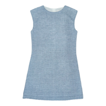 Load image into Gallery viewer, Belle Shift Dress – Back River Blue Linen