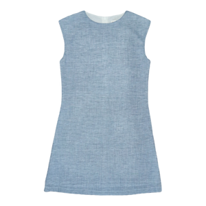 Belle Shift Dress – Back River Blue Linen