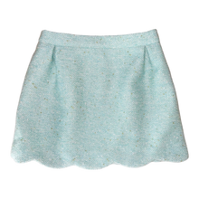 Load image into Gallery viewer, Seabrook Island Scalloped Skirt- Beach Glass Blue