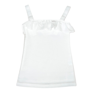 Millie Ruffle Dress – Wentworth White Linen