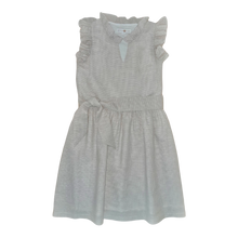 Load image into Gallery viewer, Kaki Dress – Kiawah Khaki Houndstooth Linen