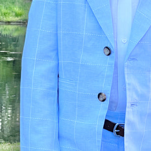 The Gentleman's Jacket- Palmetto Bluff Blue Linen