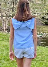 Load image into Gallery viewer, Lolli Bow Back Top – Bluffton Blue Linen