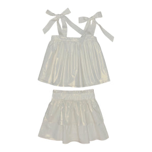 Seabrook Island Skirt (Girls)- Shimmering Sand