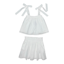 Load image into Gallery viewer, Seabrook Island Skirt (Girls)- Sugar Cane Eyelet