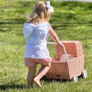 Lolli Bow Back Bloomer Set – Shem Creek Shrimp Linen