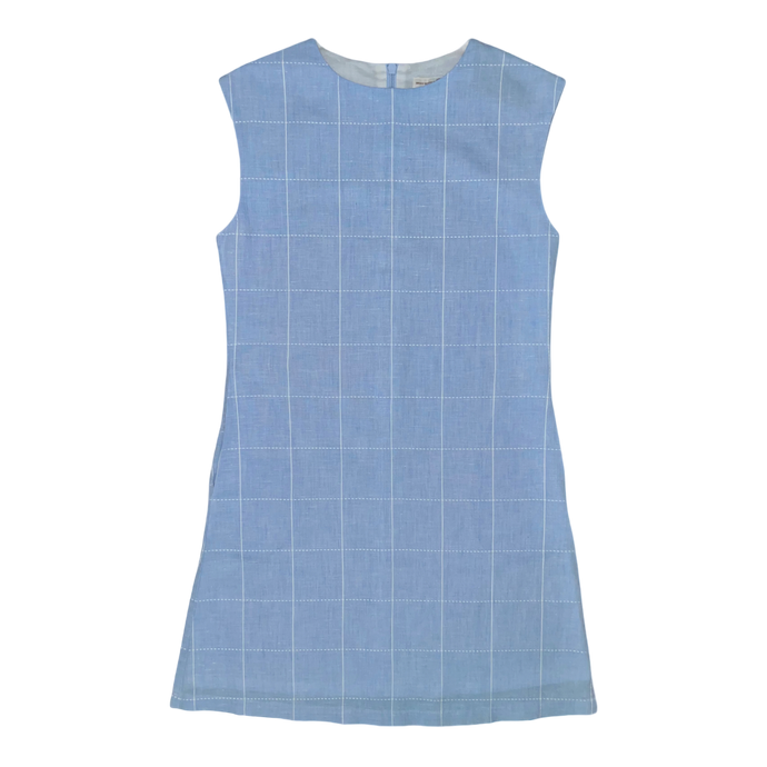 Belle Shift Dress – Palmetto Bluff Blue Linen