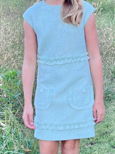 Load image into Gallery viewer, Mimi Ruffle Dress- Beach Glass Blue