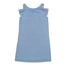 Load image into Gallery viewer, Lolli Bow Back Dress – Bluffton Blue Linen